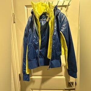 Lululemon Blue and Yellow Hooded Jacket-Brand New